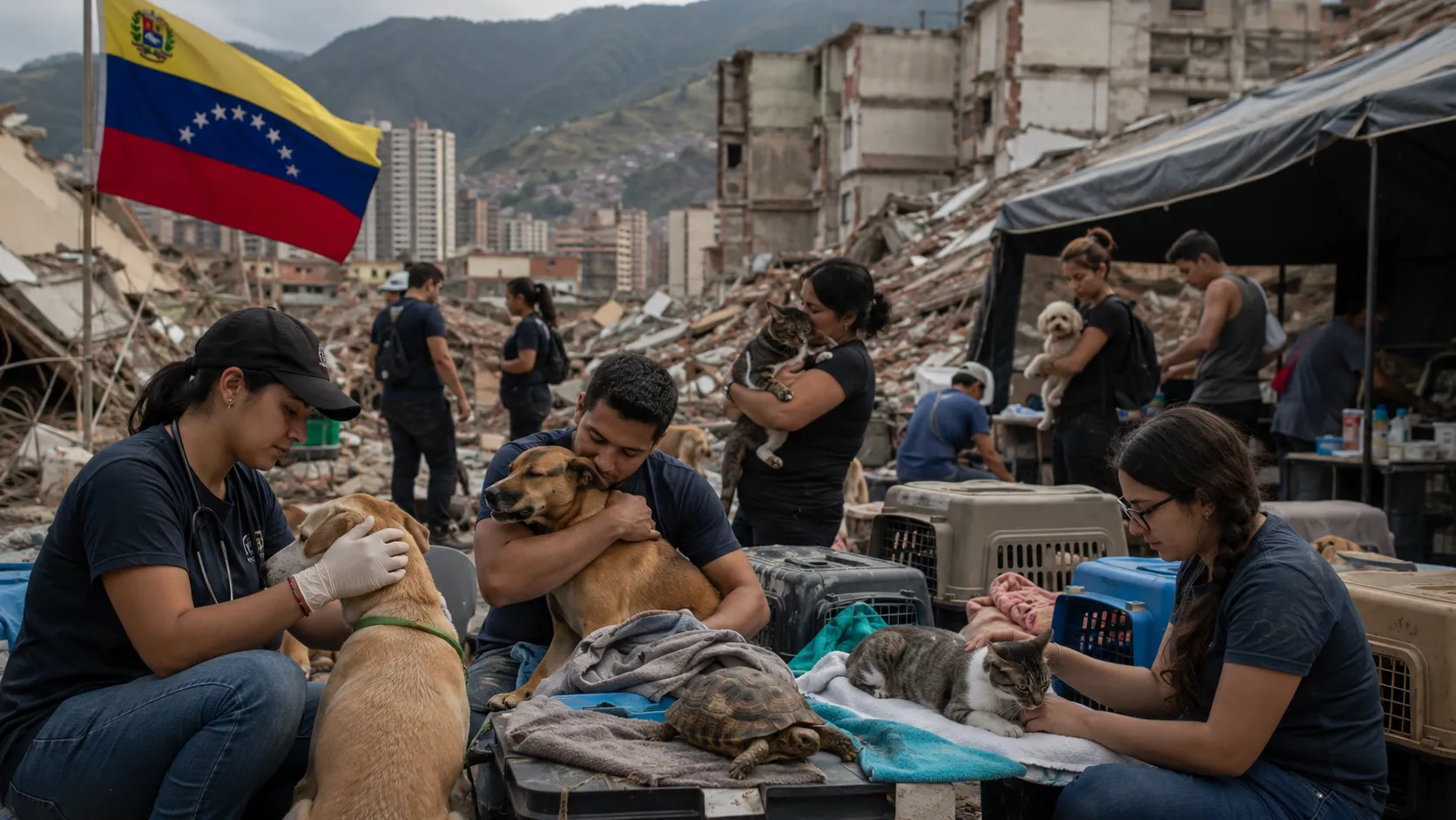 Mascotas rescatadas tras los terremotos en Venezuela buscan regresar a sus hogares